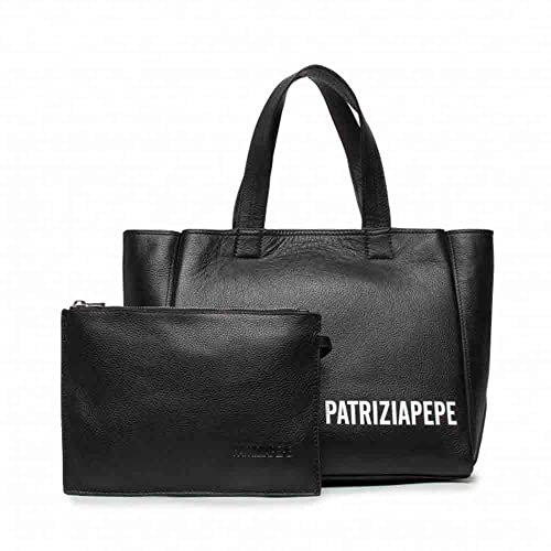 Patrizia Pepe Maxilogo Shopper schwarz