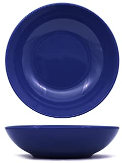 SERVIZIO DI PIATTI - CERAMICA STONEWERE DECORATA - CONFEZIONE DA 6 PEZZI (PIATTO FONDO 20 CM, MAIOLICA)