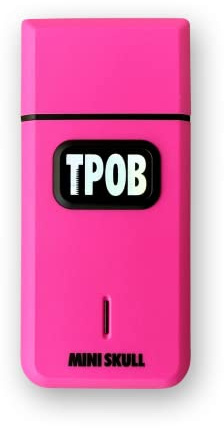 TPOB Mini-Rasierer in Totenkopf-Form mit kompaktem Design, der in Ihre Tasche mit einem Turbomotor passt – perfekt für den professionellen und privaten Gebrauch (Candy)