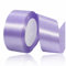 Nastri Viola Chiaro 40mm, 23 metri Nastro di Raso Viola Chiaro per l'imballaggio di regali, Artigianato fai da te, Bows Making, Mazzi di fiori, Palloncini, Festa nuziale e Decorazioni per torte