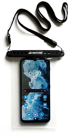 Restube Custodia impermeabile IPX8 Custodia subacquea per nuoto, Dry Bag Cellulare Lanyard Custodia per iPhone 14 13 12 11 XS XR X 8 7, Samsung S20 S10 S9, Huawei P30 P20 fino a 6,9 pollici