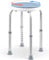 Duschhocker, 360° Drehbarer Duschstuhl, Badhocker mit Rutschfesten Gummifüßen, Stabil, 7-Fach Höhenverstellbar (36-52cm), für ältere Senioren, Behinderte, Schwangere