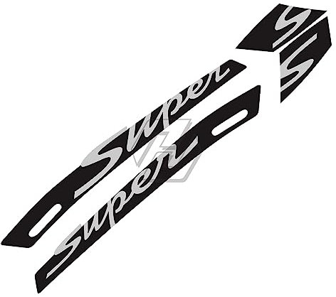 For Vespa GTS 300 GTS300 Sport Super adesivo moto decalcomania laterale (Colore : Nero)