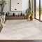 Teppium Kurzflor Teppich Läufer Flur 80 x 250 cm Beige - 3D Boho Teppich Waschbar, Skandinavisches Stil, Geometrisch und Weich - Ideal als Bettvorleger im Schlafzimmer, Küchenläufer, Wohnzimmerteppich