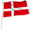 Hissflagge Flagge Fahne mit Ösen Fahnen Flaggen Nationalflagge 90x150 cm (Dänemark)