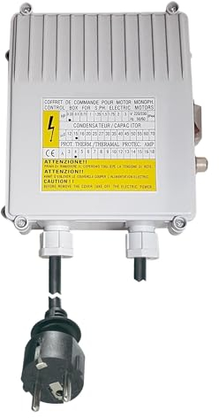 Anschlussbox für BRUNNENPUMPE TIEFBRUNNENPUMPE TAUCHDRUCKPUMPE PUMPE Brunnen-Star-Die ENERGIE-SPAR-TIEFBRUNNENPUMPE aus hochwertigem EDELSTAHL, TAUCHDRUCKPUMPE (550-4)