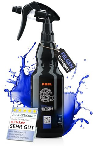 ADBL Rimtector (500ml) - Schnelle Felgenversiegelung für langanhaltenden Schutz - Schafft eine hydrophobe Barriere, erleichtert Reinigung und Glanz - Einfache Anwendung - Nassversiegelung für Felgen