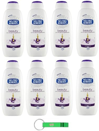 Neutro Roberts Bagnodoccia Beauty con Oli Dermorigeneranti, gel doccia con oli rigeneranti della pelle da 450 ml + portachiavi Beni Culinari