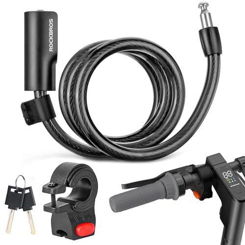 Candado E Scooter 1.2 M para Xiaomi S1 / M365 / PROMax/ES/GXL Essential Roller Lock con bloqueo para bicicleta E Scooter Motocicleta Bicicleta Infantil Bicicleta E Scooter Scooter Eléctrico