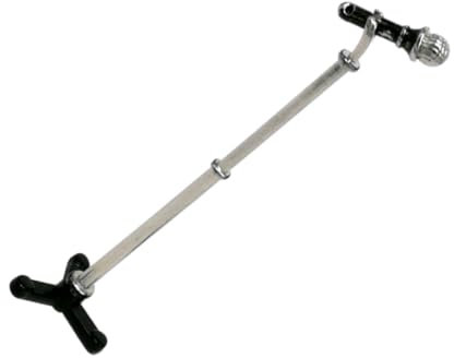 TOYANDONA Mini Microphone 1:12 Scale Dollhouse Accessories Dollhouse Microphone with Stand Fake Microphone Prop Miniature Microphone Model with Stand Toy Miniature Accessories Aluminum Alloy