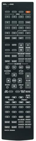 RAV510 ZK06600 Replacement Remote Control Fit for Yamaha AV Receiver Remote Control RAV510 ZK06600 RX-V677 RX-A740 RX-A740BL TSR-7810 RAV475 XV-5047 TSR-7850 RXA740BL RXV677 RXA740