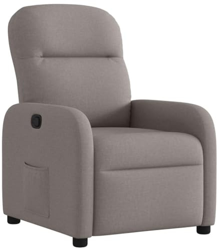 vidaXL Relaxsessel Taupe Stoff