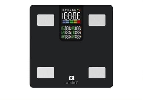 PHYSIQ Personenwaage Digital Körperwaage Waage Personen | Weight Scale Digitale Personenwaagen mit Körperfettanalyse | Körperfettmessgerät Personenwage Analysewaage