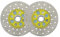 Diamantscheibe, 100 mm, doppelseitig, Schneiden und Schleifen, Sägeblätter, Vakuumgelötet, für Marmor, Granit, Beton, Porzellan, Fliesen, M14, Gewinde SANLEETEK
