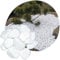 V-PREMIUM SOLUTION -Thassos Weiße Marmor-Kieselsteine - Dekorativ Stein 2-4 cm - Gartendeko - Dekostein - Natürliche Gartendekoration aus Griechenland - Schneeweißer Glanz - Kieselsteine