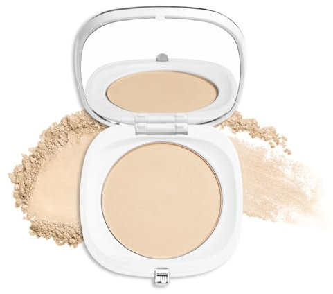 NEO MAKE UP Puder - Transparent Kompaktpuder mit Spiegel & Puderpinsel - Intense Serum Satin Pressed Powder - Gesichts-make-up - Beauty Glow Up - Compact Powder with SPF30 - Soft-Focus-Effect – 10g