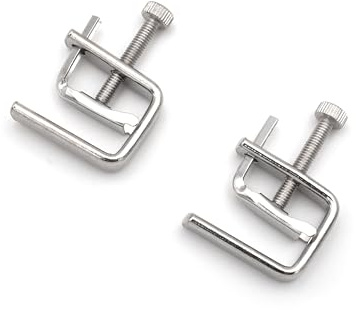 BONDAGERIE® Pinze Capezzoli, Coppia di pinzette morsa in acciaio
