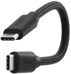Hagibis USB4 Cable Vertical Plug USB-C to USB-C Short Cable 80Gbps 240W PD3.1 8K@60Hz Cord USB 4 V2.0 for Thunderbolt 4/5 Mac mini M4 Mac Studio