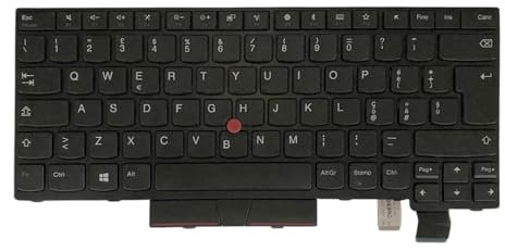UP PARTS Ricambio tastiera per Lenovo ThinkPad A475 A485 T470 T480 - Layout italiano - Con retroilluminazione - Con frame e trackpoint - Azienda italiana