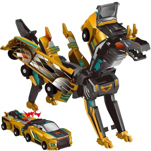 Felly Robocrash Magnetic Transforming Car, 2Pcs Automatic Deformation of Magnetic Connections, Car Toys for 2 3 4 5 6 7 8 Years Old Boys and Girls Kids