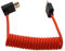 HangTon Cavo HDMI ad alta velocità per ATOMOS Ninja V Shinobi, Sony FX9 FX30 Canon Lumix Nikon Blackmagic TV Proiettore portatile PS5 Xbox FEELWORLD Portkeys, angolato verso il basso, intrecciato a