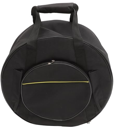 HIAKDOFT Wasserdichte Verstärkte Snare Drum Tasche aus Strapazierfähigem Oxford Leichter Praktischer Rucksack mit Zwei Trageoptionen Schützende Aufbewahrung für Kleine Militärtrommel für