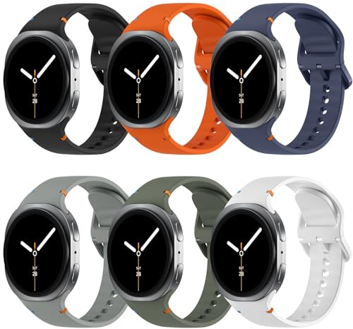 TiMOVO 6 Pièces Bracelet de Sport Compatible pour Galaxy Watch 8 40mm