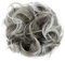 CAISHA Scrunchie Haarteil Haargummi Dutt Haarverdichtung Groß Emilia Gewellt Unordentlich DM15cm Grau Mix G19E