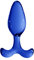 Shots - Chrystalino Expert Borosilikatglas Analplug, blau, 8.5 cm