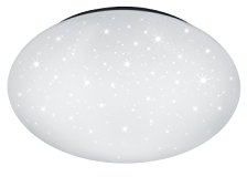 lightling Basic LED Deckenleuchte Max mit Starlight Effekt, 15W LED Leuchtmittel inklusive, 1600 Lumen warmweiß, 4000 Kelvin, Schutzklasse IP44, 37 cm
