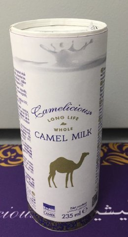 2 Trays (5,64 Liter) Original Kamelmilch von Camelicious aus Dubai (24 Dosen a 235ml) –