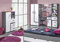 QMM TraumMoebel Jugendzimmer Kinderzimmer komplett Alex Set G Farbauswahl Fronten weiß Schrank Schreibtisch Standregal Kommode Wandregal NEU