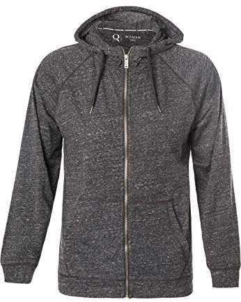Q by Endurance Damen Sweatjacke Olivia Melange in großen Großen verfügbar 1001BM Black Melange, 50
