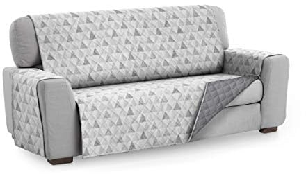 Textilhome Housse de Canapé Malu, 3 Places (160 cm), Protège-Canapé Réversible Universel avec Rembourrage, Idéal pour Animaux, Résistant aux Griffures et aux Poils, Couleur C/2
