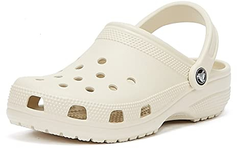 Crocs Unisex-Adult Classic Clogs, Stucco, 7 Men/9 Women