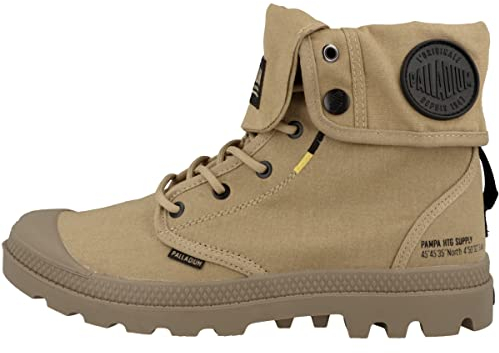 Palladium Pampa Baggy Supply, Stivali Sneaker Unisex - Adulto, Beige, 37 EU