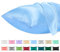 Lirex 2er Set Satin Kissenbezug 40x60cm, kissenbezüge, Weich wie Seiden Kissenbezug, kopfkissenbezug 40x60 cm Kissenhülle für Haar und Haut kommt，Oeko-TEX Zertifiziert, Hellblau