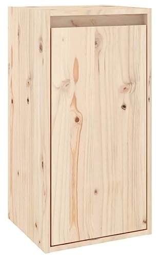 vidaXL Wandschrank Hängeschrank TV Schrank Holzschrank TV Möbel Regal Aufbewahrung Wohnzimmer Bücherschrank 30x30x60cm Massivholz Kiefer