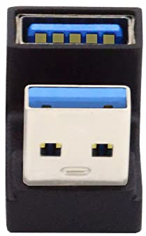 NFHK 10 Gbit/s USB 3.0 Stecker auf Buchse, Verlängerungskabel, Daten-Video-Adapter, gegenüberliegend U-Form, abgewinkelt