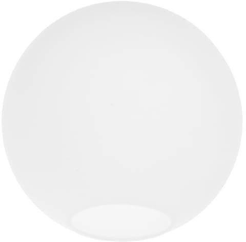 OSALADI Frosted Glass Globe Lamp Shades Replacement, White Round Lamp Covers for Pendant Chandelier, Glass Light Fixture Replacement for Ceiling Light, 3 Inch Hole Diameter