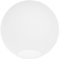 OSALADI Frosted Glass Globe Lamp Shades Replacement, White Round Lamp Covers for Pendant Chandelier, Glass Light Fixture Replacement for Ceiling Light, 3 Inch Hole Diameter