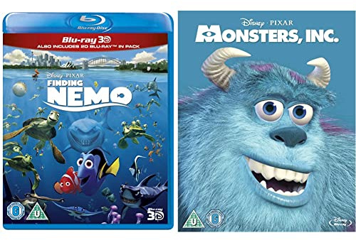 Finding Nemo [Blu-ray 3D + Blu-ray] & Monsters, Inc. [Blu-ray]