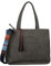 TOM TAILOR bags Ronda Damen Shopper Umhängetasche Reißverschluss Groß Grau