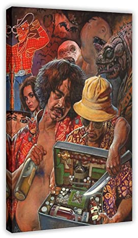 FISH DRAGATE Filmposter Fear And Loathing in Las Vegas, 22, Leinwand, Poster, Schlafzimmer, Dekoration, Sport, Landschaft, Büro, Raumdekoration, Geschenkrahmen, 60 x 90 cm