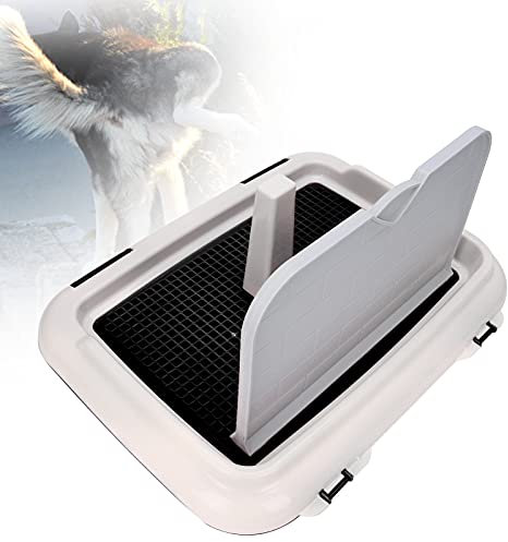 Tbest Indoor dog and cat training toilet with potty fence - puppy scheduled urination pad and tray