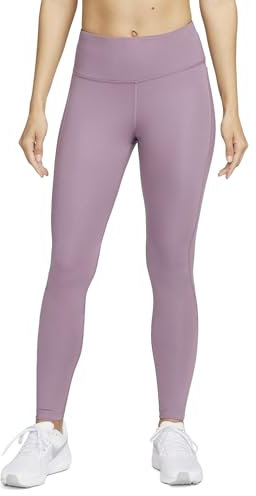 NIKE CZ9240-536 W NK DF Fast TGHT Leggings Women's Violet DUST/Reflective SILV Size XS