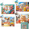 4 Pack 16 Large Piece Jigsaw Puzzles Dementia Alzheimer's Products Cognitive Jigsaw Puzzles for Elderly - Vibrantly Colored, Textured Pieces, Eco-Friendly, Memory Game for Patients in Nursing Home