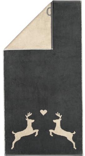 Cawö Handtücher Alpenchic Edition Hirsche 6228 Granit - 73