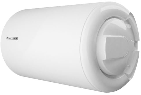 THERMOR Calentador de Agua eléctrico blindado Horizontal conexión Inferior 200L 253023, Blanco