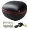 IkErna Universal Motorcycle Heck Top Box Tail Trunk Gepäck, 25 -L -Lagerung Carrier Case Hard Case Mit Sicherheitsschloss, Wasserdichte Motorrad -Top -Kiste/Matte Black
